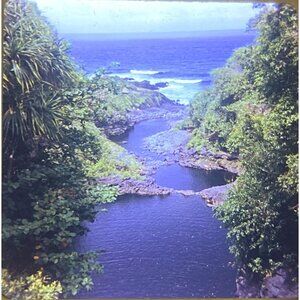 Vintage 1973 Lot of 50 Kodak Slides Travel Hawaii Luau People Ocean Coast